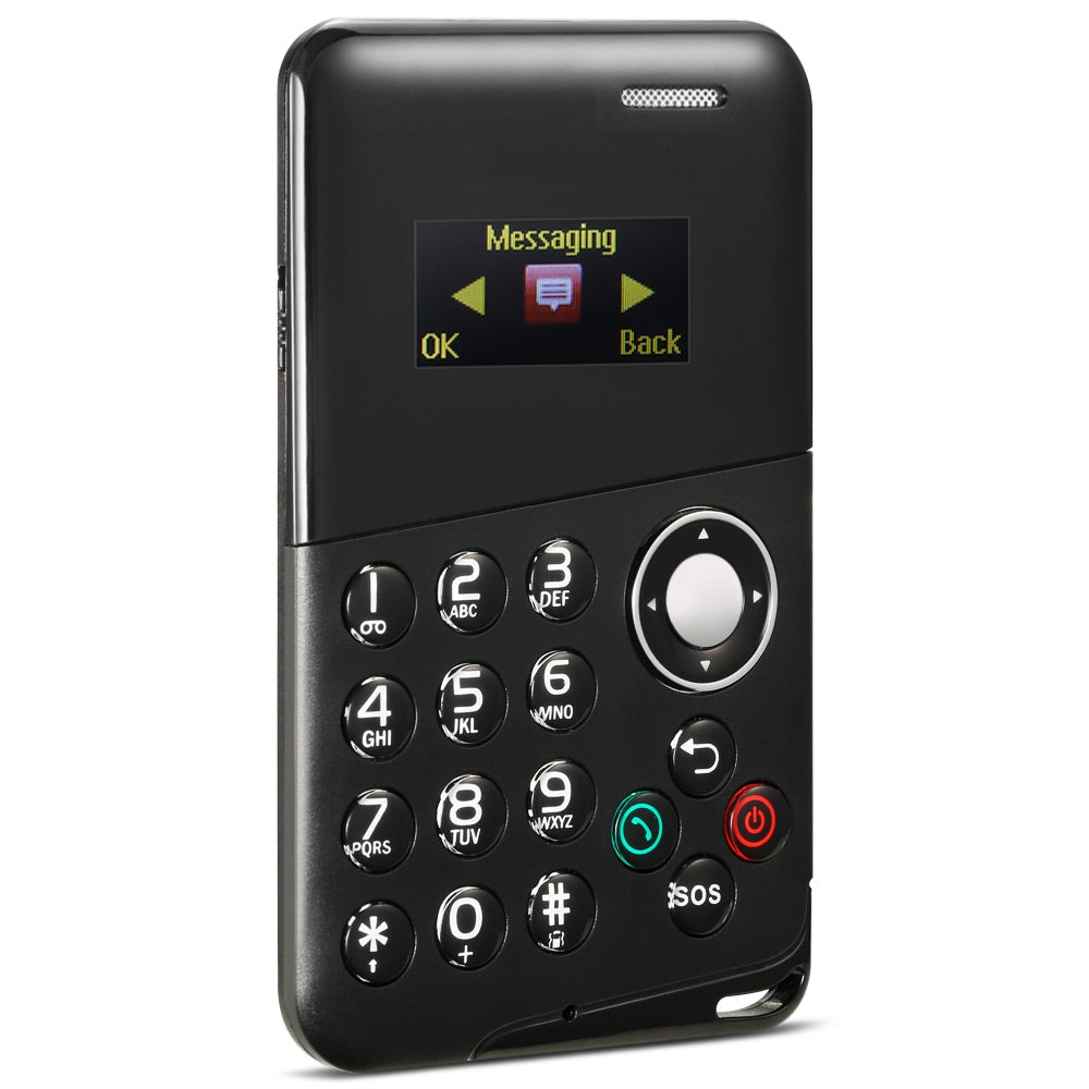 AIEK M8 0.96 inch Ultra-thin 4.8mm Card Mobile Phone with Message Bluetooth Alarm