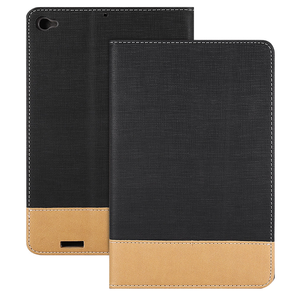 Canvas Grain PU Protective Case Auto Sleep Function Folding Stand Design for Xiaomi Mi Pad 3