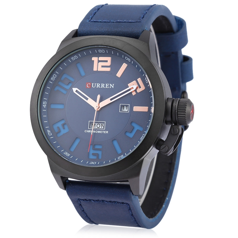 Curren M8270 Men Quartz Watch with Day Date Display