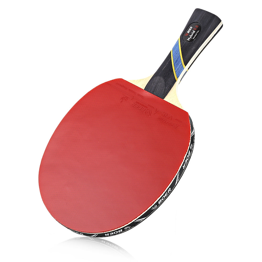 BOER S5 Table Tennis Rackets Pimples-in Rubber Bat for Fast Attack Type Player