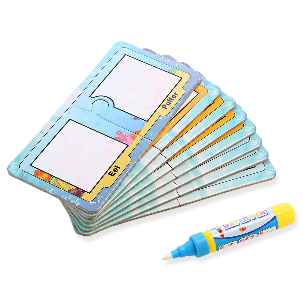 Children English Learning Card Magic Water Drawing Board