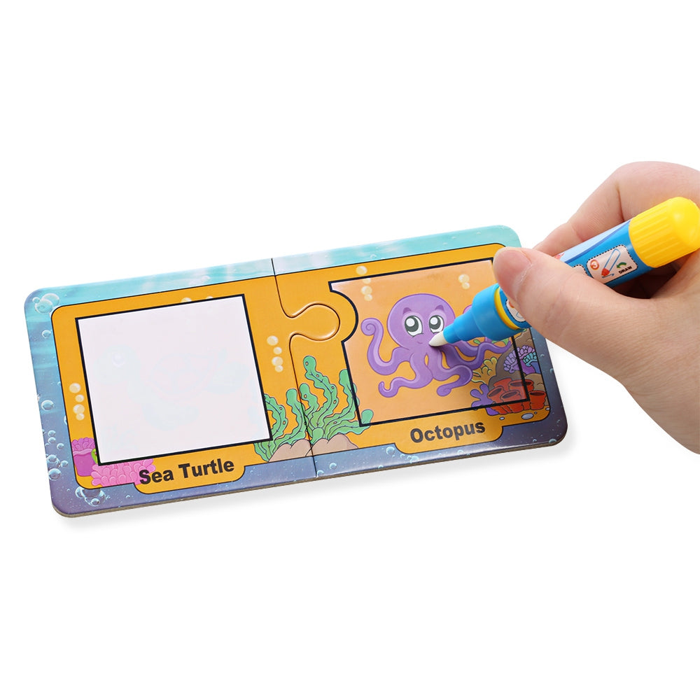 Children English Learning Card Magic Water Drawing Board