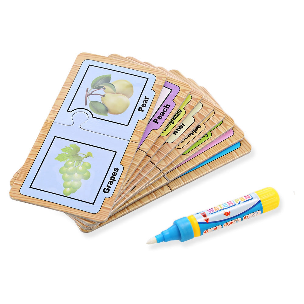 Children English Learning Card Magic Water Drawing Board