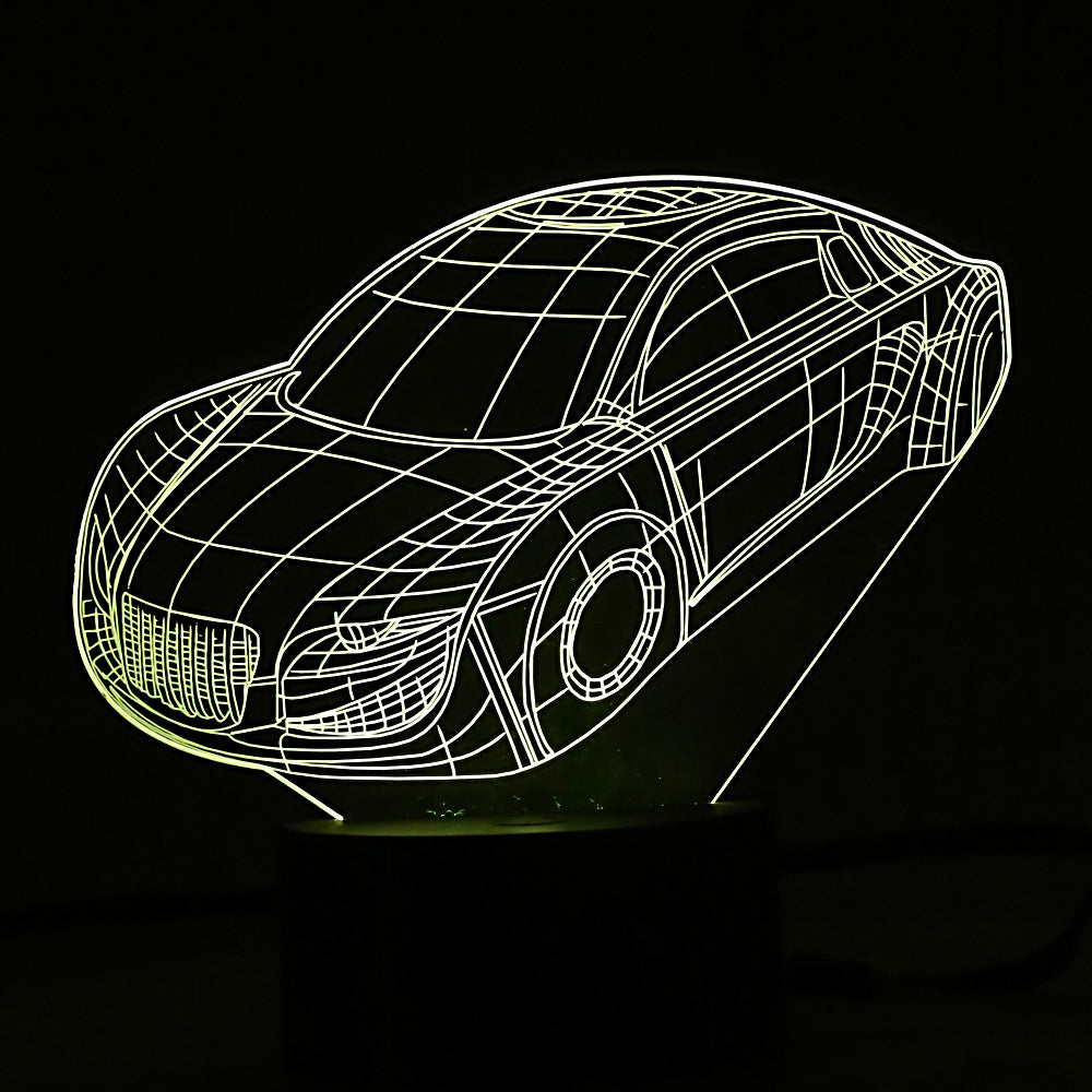Colorful Car Styling USB 3D LED Lamp Night Light