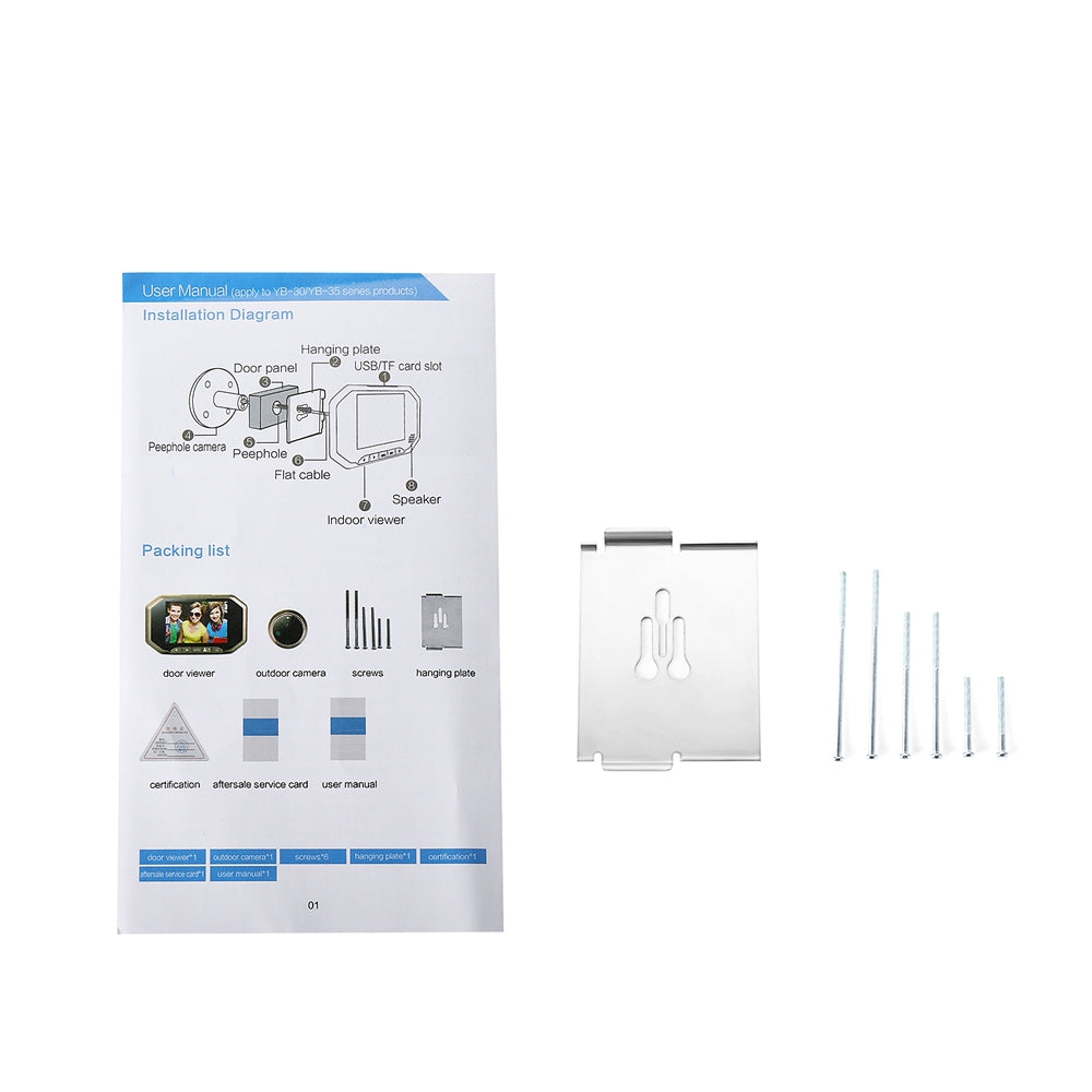 Danmini YB - 30AHD 8G Digital Door Peephole Viewer