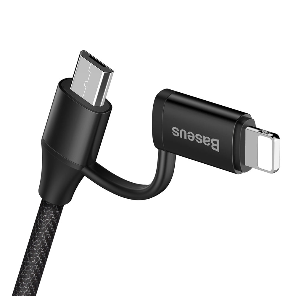 Baseus Yiven 2A 8 Pin Adapter Micro USB Data Cable 1M