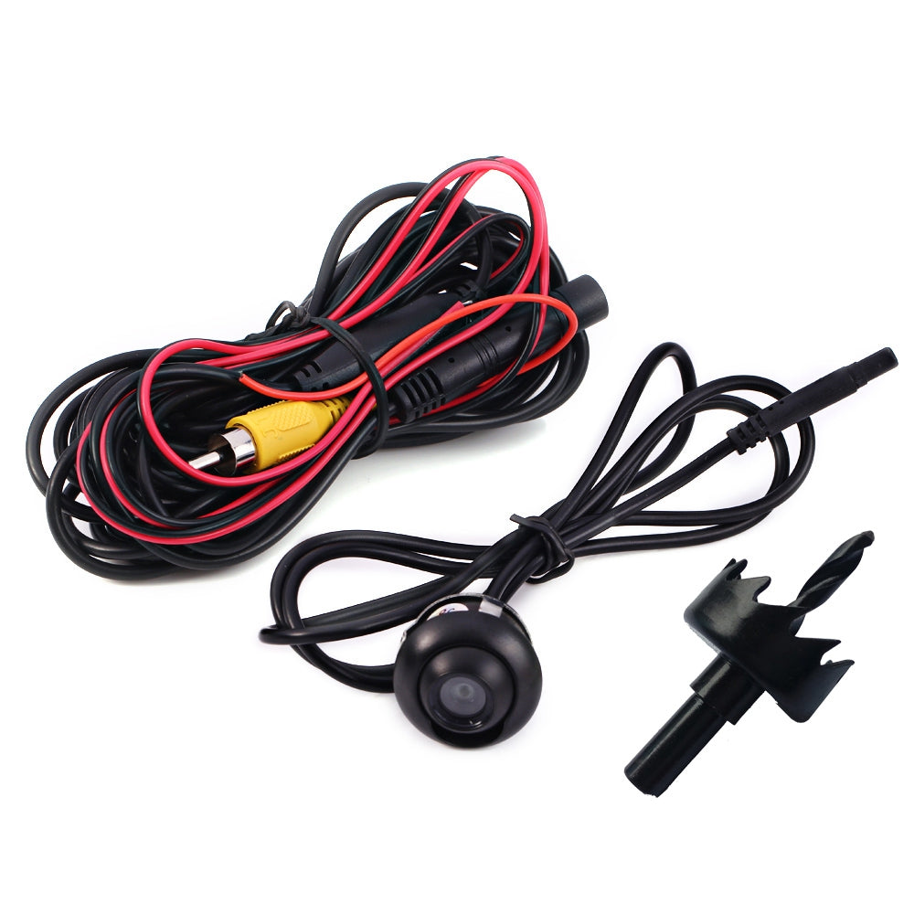 360 Degrees Adjustable Drilling CCD Flush Mount Waterproof Car Reverse Backup Rear View Camera