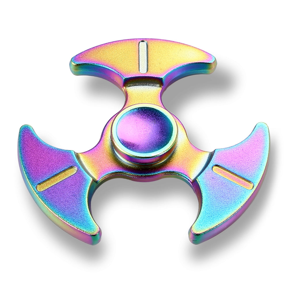 Colorful Tri-wing Battle-axe Fidget Spinner Stress Reliever Toy Relaxation Gift