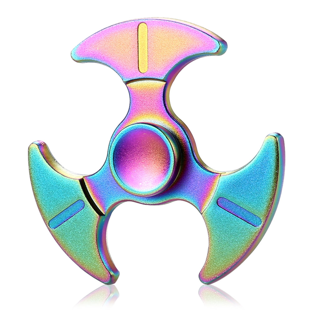 Colorful Tri-wing Battle-axe Fidget Spinner Stress Reliever Toy Relaxation Gift