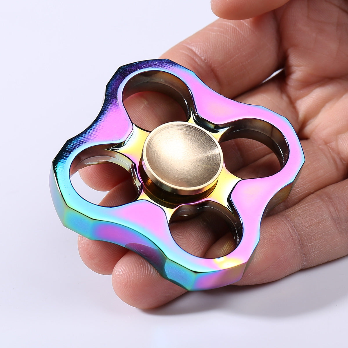 Colorful Hollow Out Fidget Metal Finger Spinner