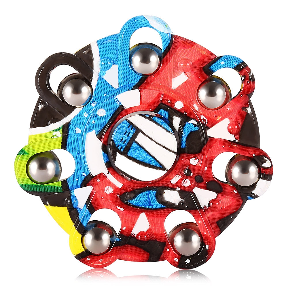 Creative Graffiti Round Finger Spinner