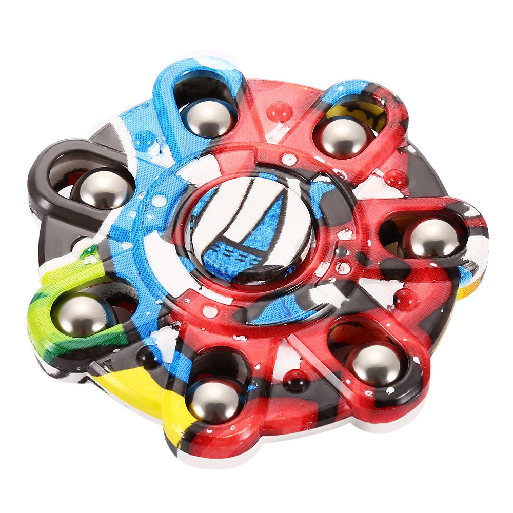 Creative Graffiti Round Finger Spinner