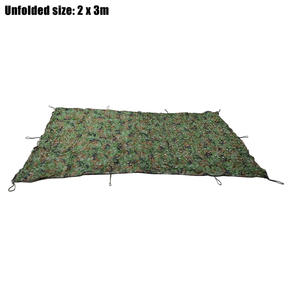 2M x 3M Woodland Military Hunting Camping Tent Car Cover Awning Shelter Sunshade Camouflage Net