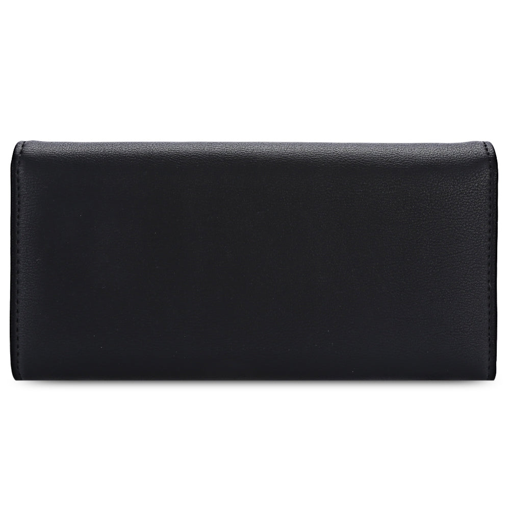 Baellerry Forever Young Logo Foldable Long Clutch Wallet Card Holder for Women