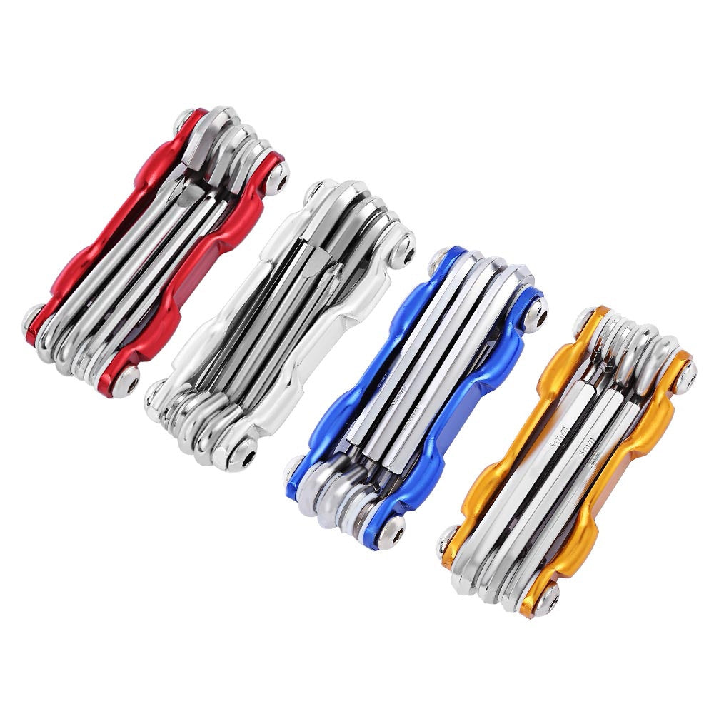 7 in 1 Multifunctional Folding MTB Cycling Repair Tool Screwdriver Hex Wrench Allen Key