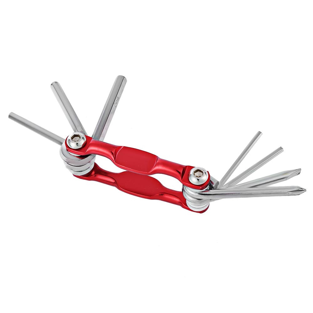 7 in 1 Multifunctional Folding MTB Cycling Repair Tool Screwdriver Hex Wrench Allen Key