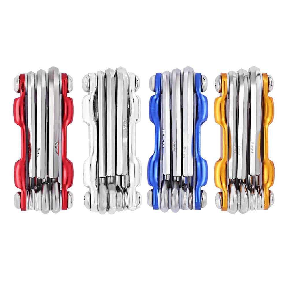 7 in 1 Multifunctional Folding MTB Cycling Repair Tool Screwdriver Hex Wrench Allen Key