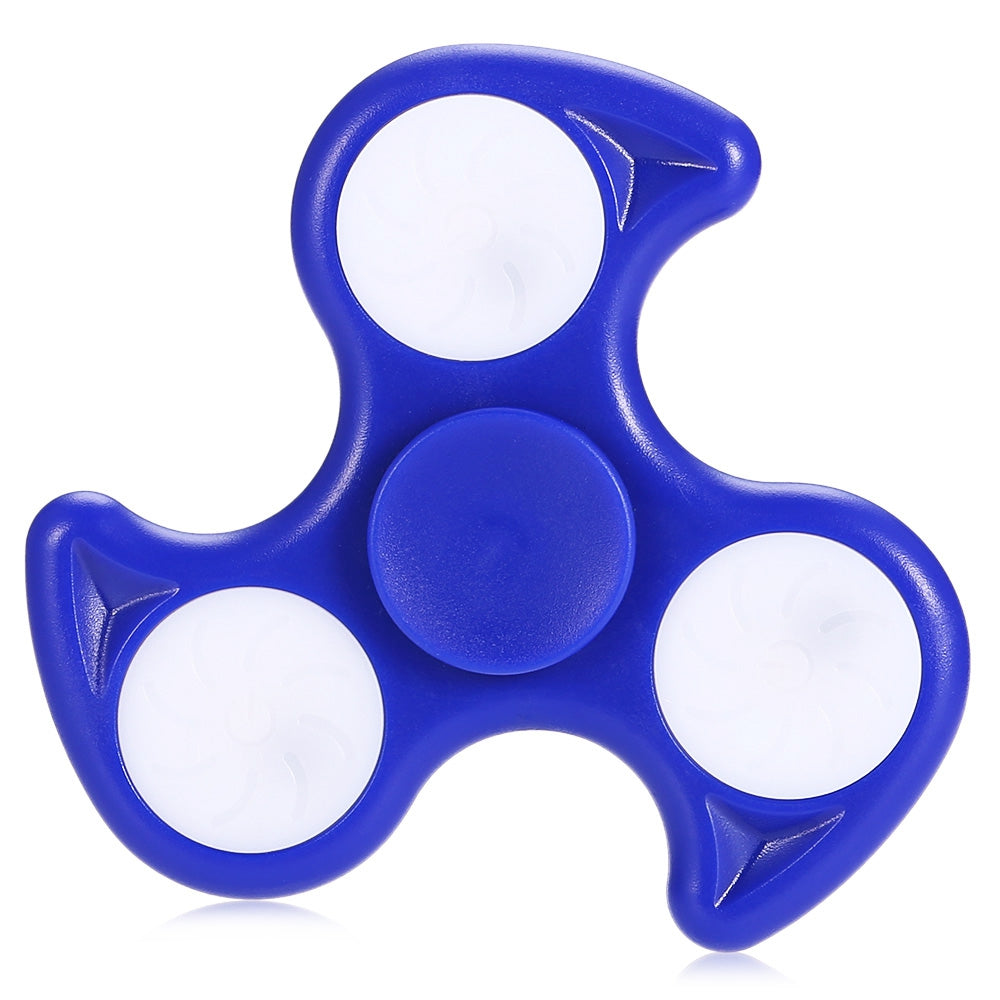 ABS Triangle Fire Wheel Fidget Spinner with LED Light ADHD Focus Anxiety Relief Toy