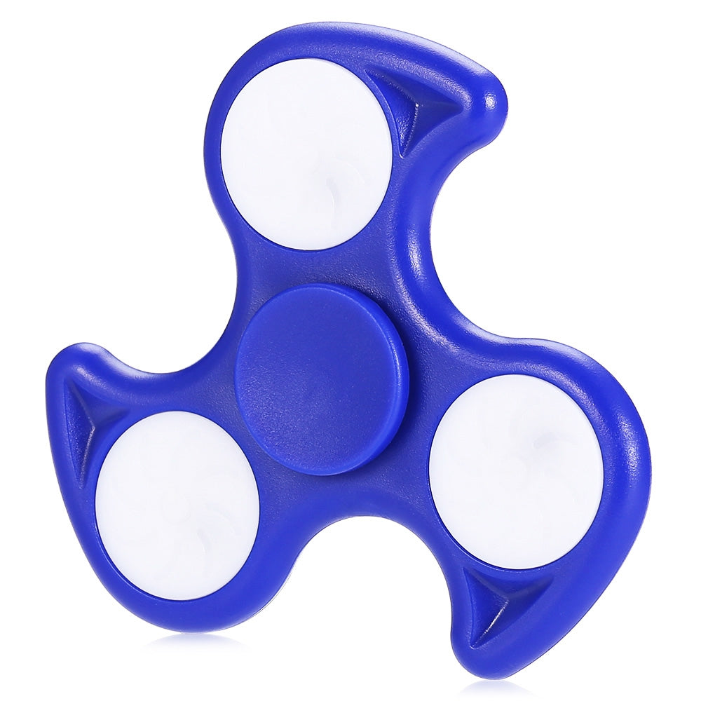 ABS Triangle Fire Wheel Fidget Spinner with LED Light ADHD Focus Anxiety Relief Toy