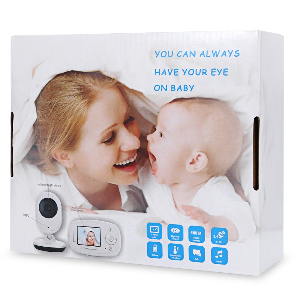 2.4GHz LCD Display Night Vision Wireless Video Baby Monitor
