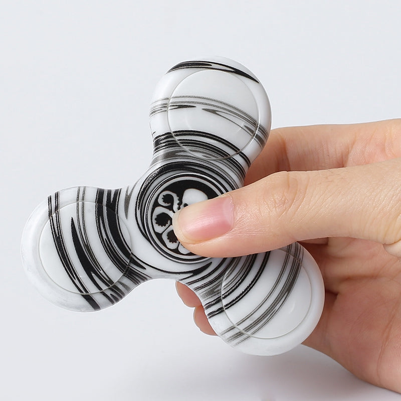 Anti-stress Toy Plastic Patterned Fidget Spinner