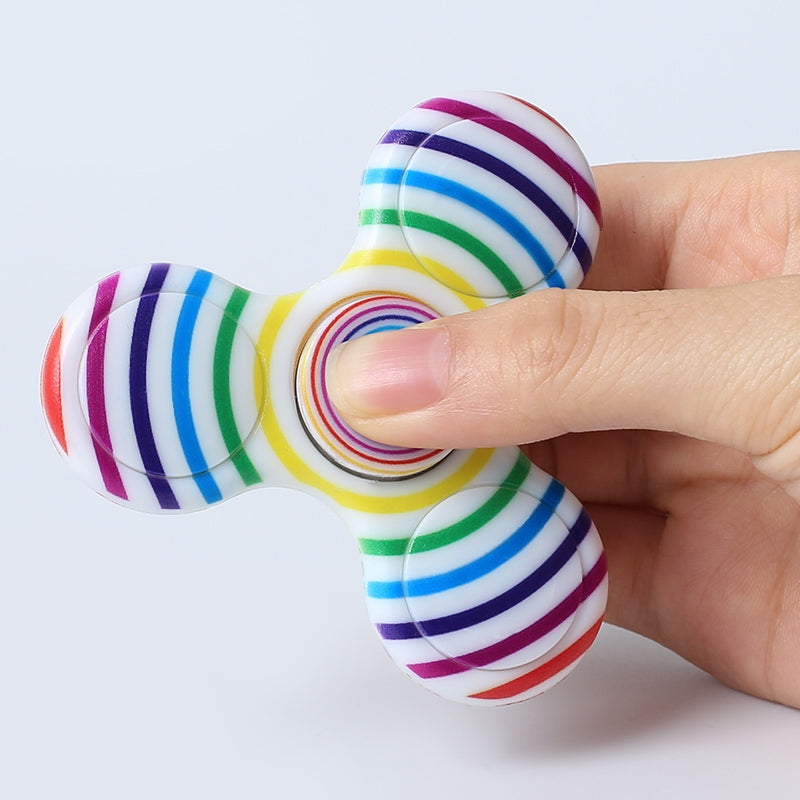 Anti-stress Toy Plastic Patterned Fidget Spinner