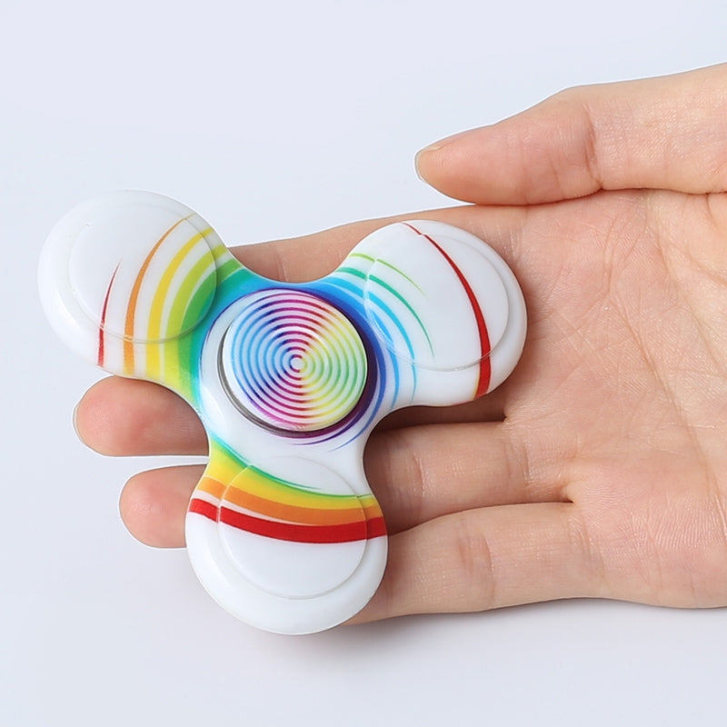 Anti-stress Toy Plastic Patterned Fidget Spinner