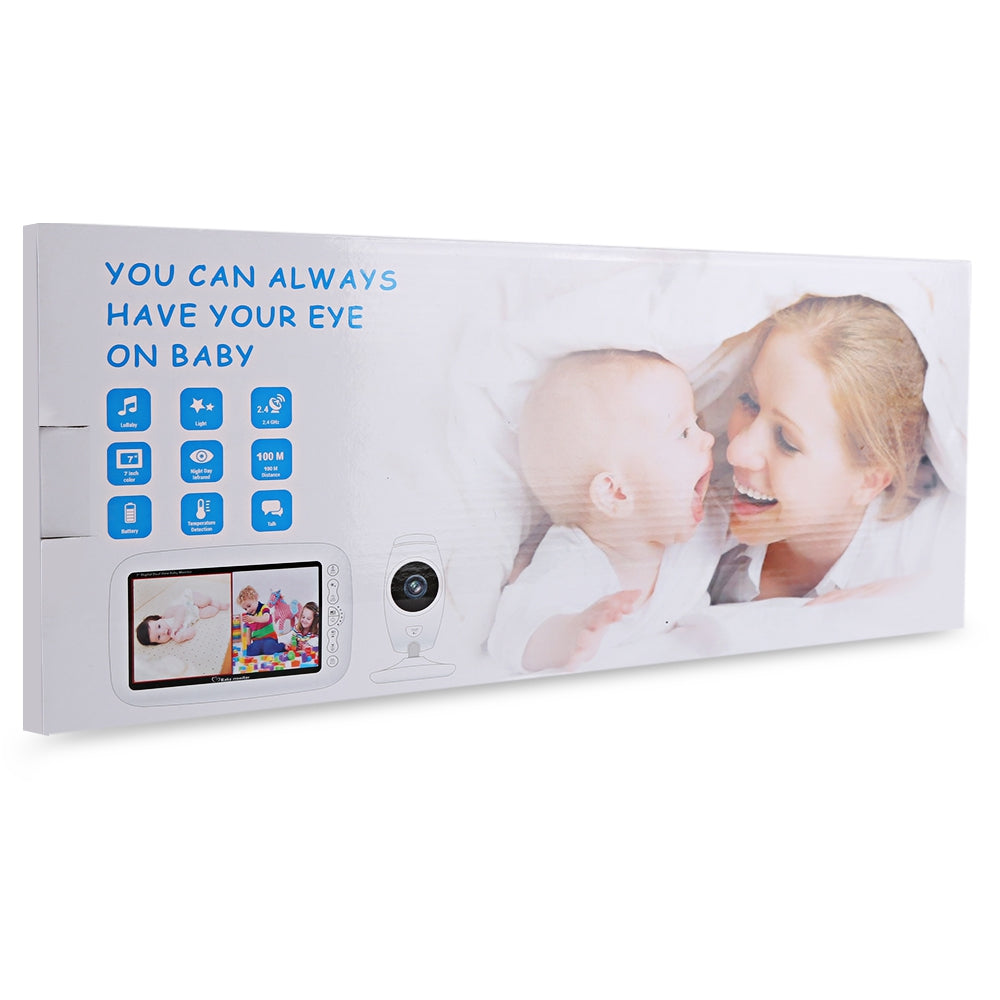 7.0 inch Wireless 2 Camera LCD Night Vision Video Baby Monitor