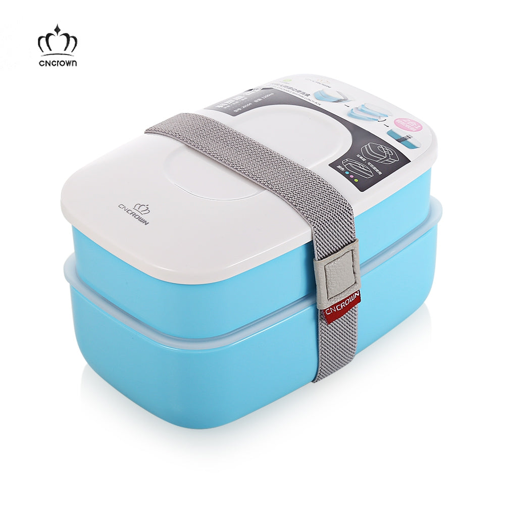 CNCROWN Plastic Bento Lunch Box