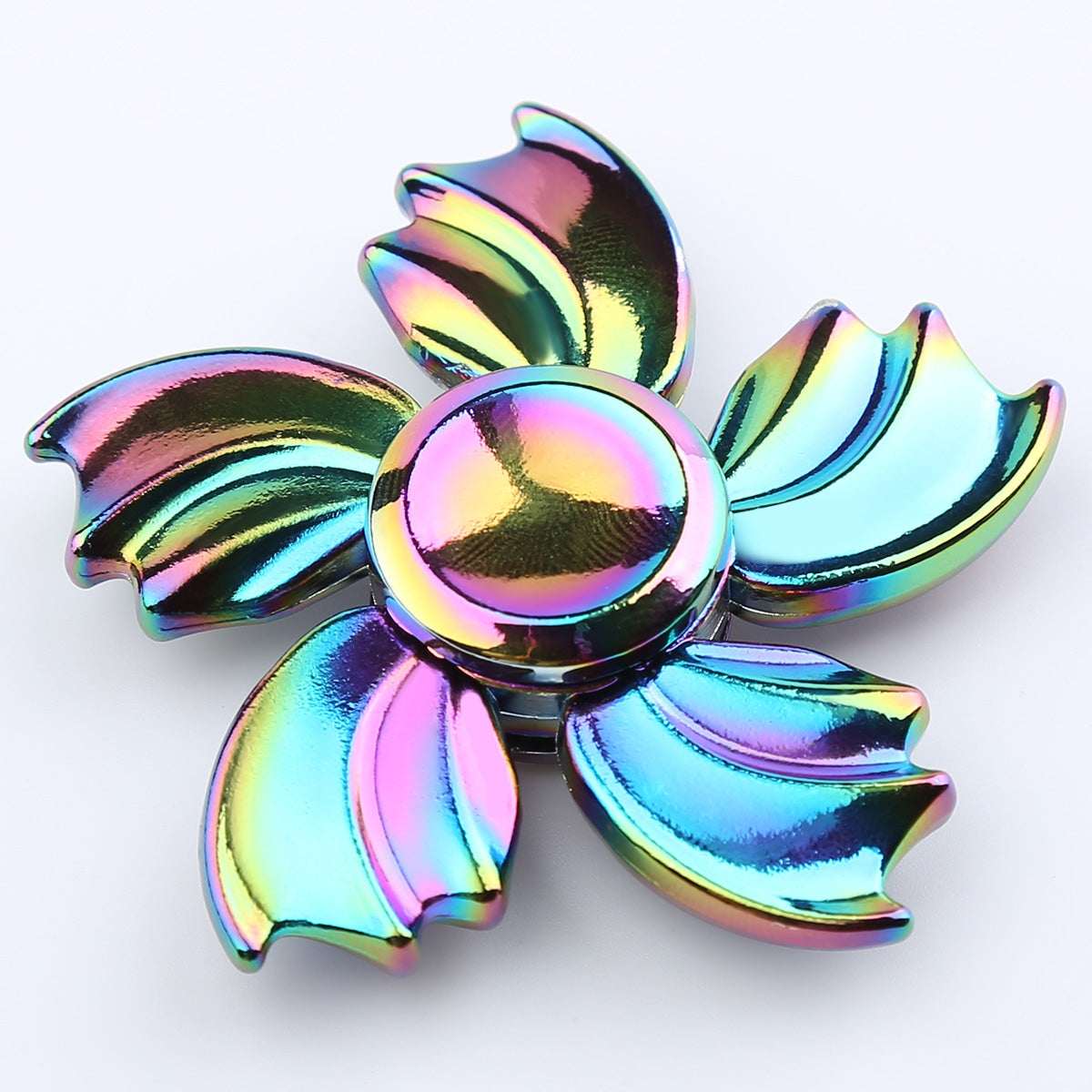 Colorful Fish Fin Metal Hand Spinner Fidget Toy