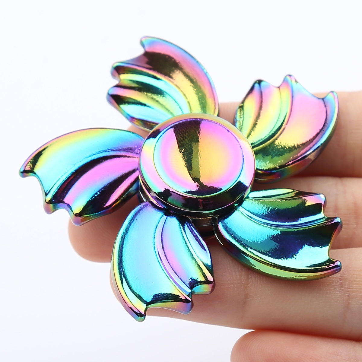 Colorful Fish Fin Metal Hand Spinner Fidget Toy