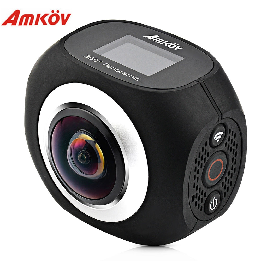 Amkov AMK360S 2.7K Remote Control WiFi Action Camera