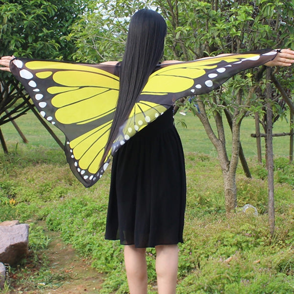 Chiffon Butterfly Shape Wing Cape Strap Scarf