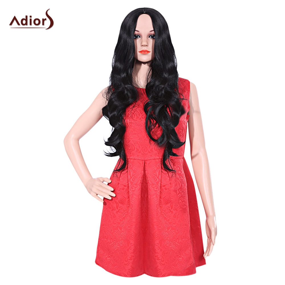 Adiors Long Middle Part Wavy Synthetic Wig
