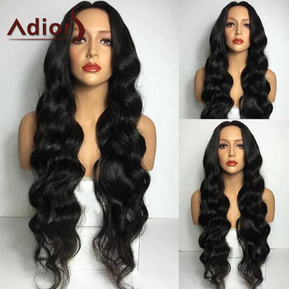 Adiors Long Middle Part Wavy Synthetic Wig