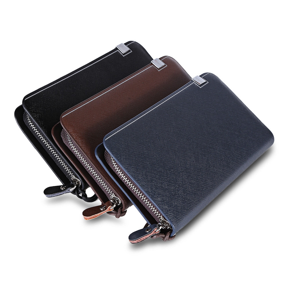 Baellerry Simple Design Multifunction Large Capacity Card Holder Clutch Wallet for Men