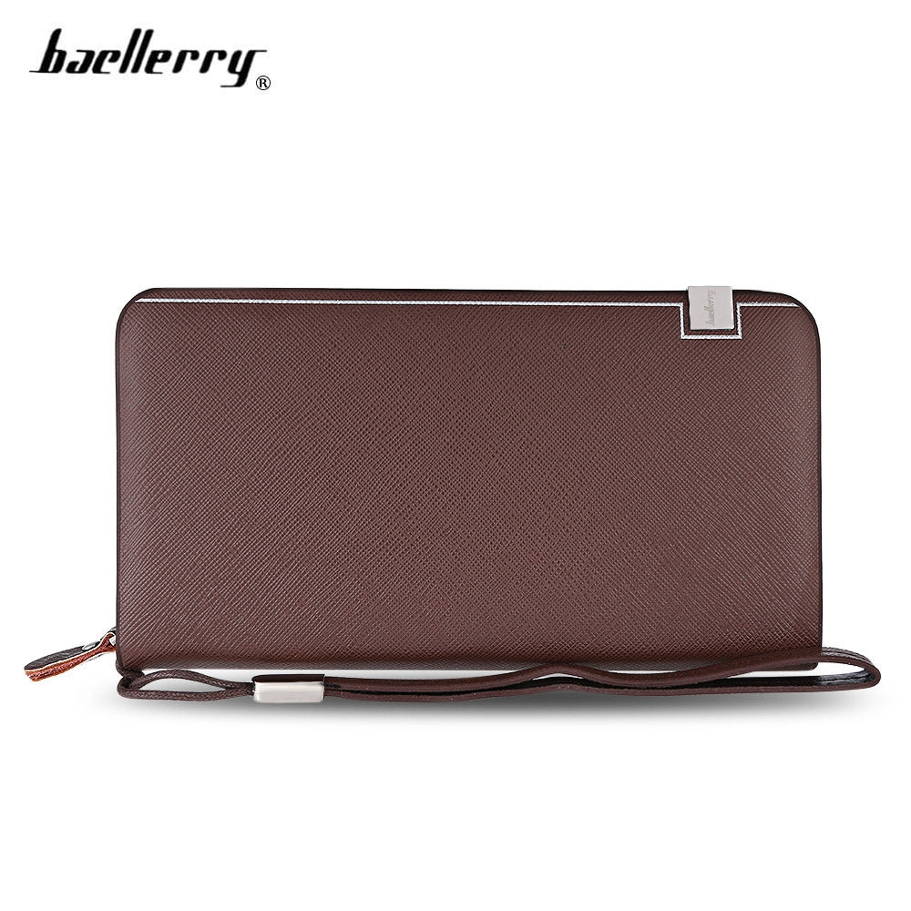 Baellerry Simple Design Multifunction Large Capacity Card Holder Clutch Wallet for Men