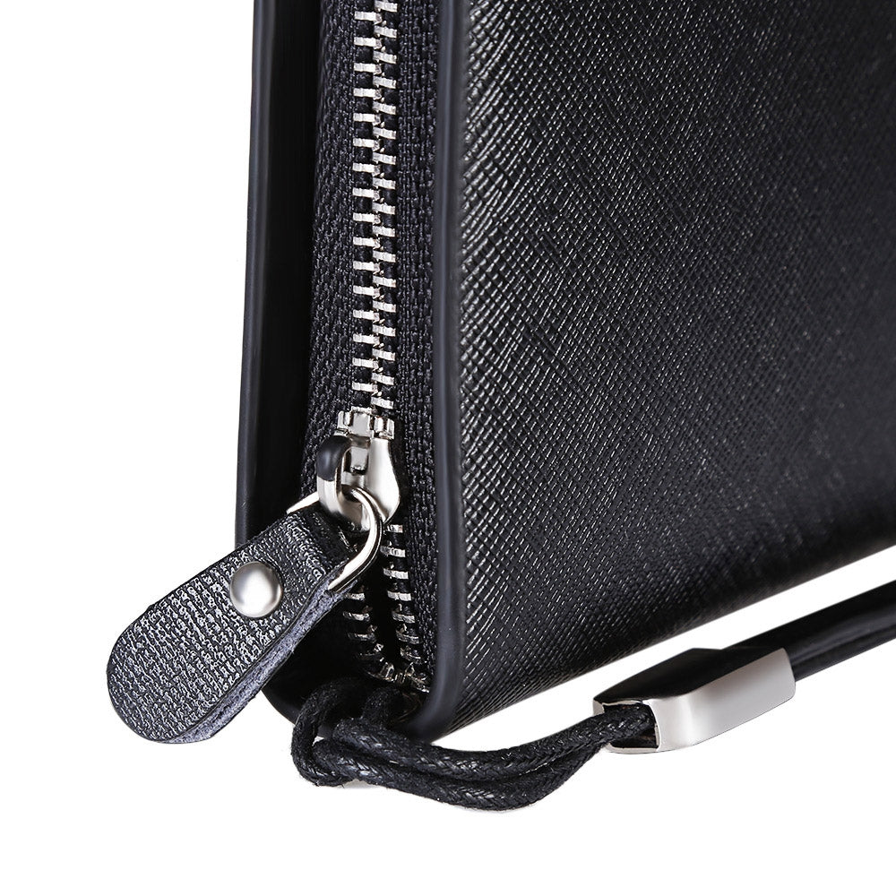 Baellerry Simple Design Multifunction Large Capacity Card Holder Clutch Wallet for Men