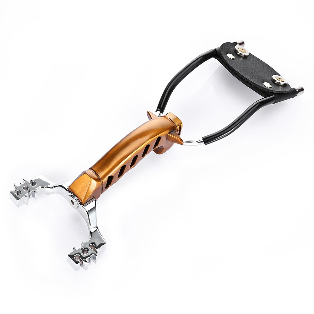 Compact Aluminum Alloy Wrist Slingshot with Magnet for Hunting Training