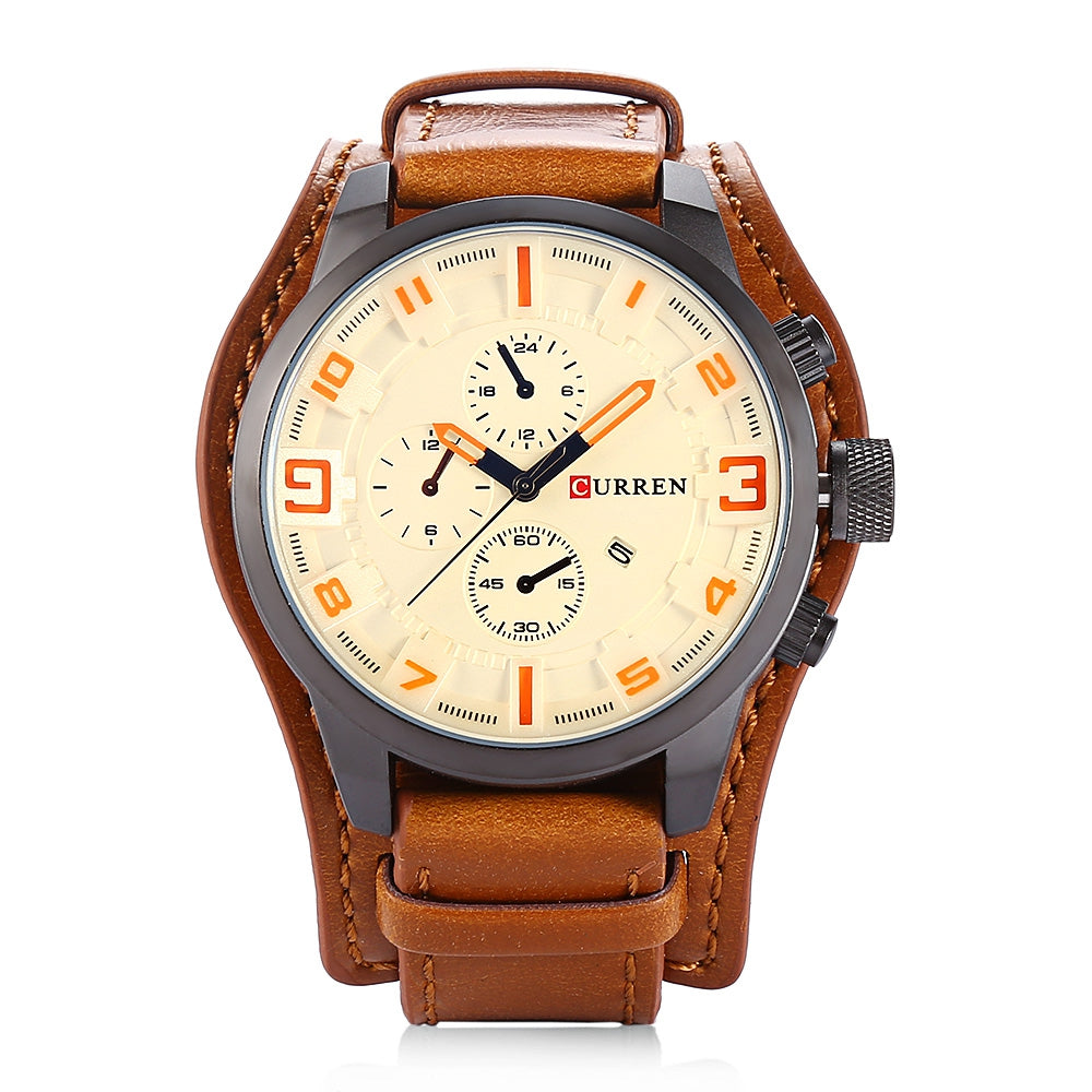 CURREN 8225 Casual Decorative Sub-dial Male Quartz Watch