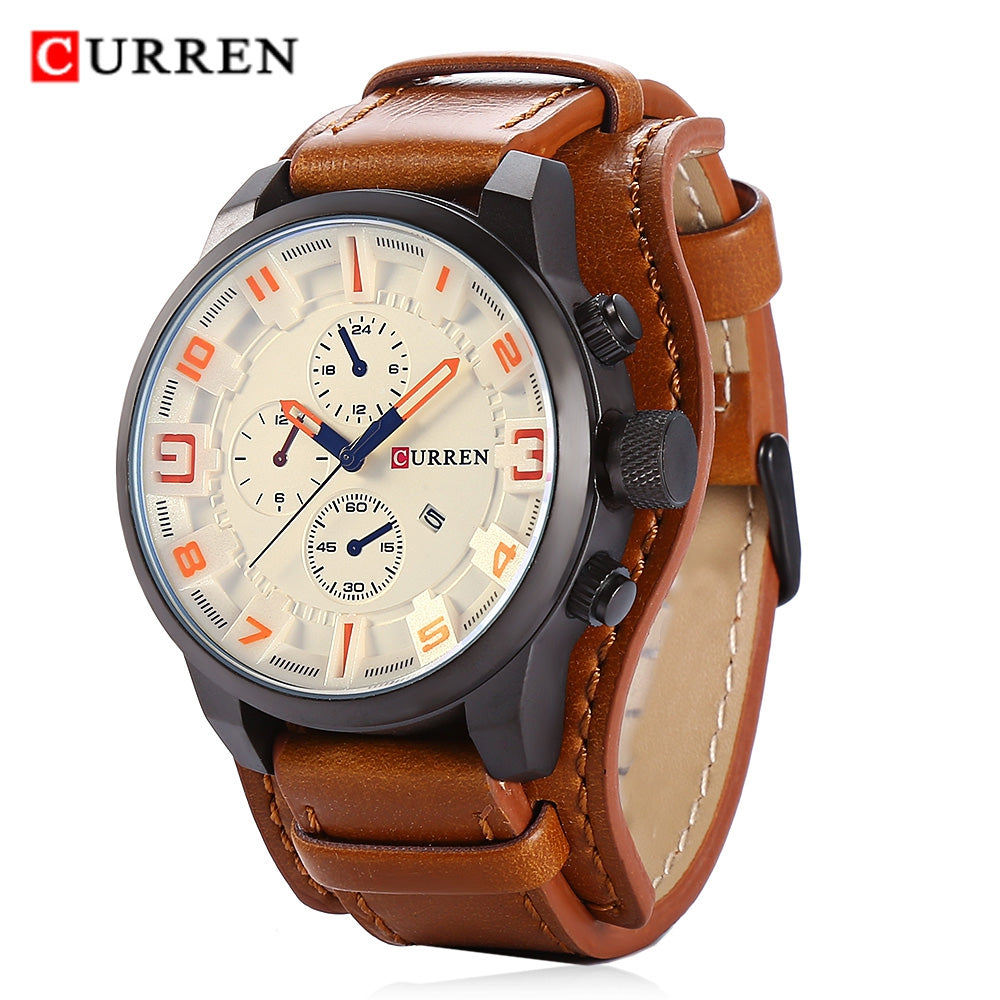 CURREN 8225 Casual Decorative Sub-dial Male Quartz Watch