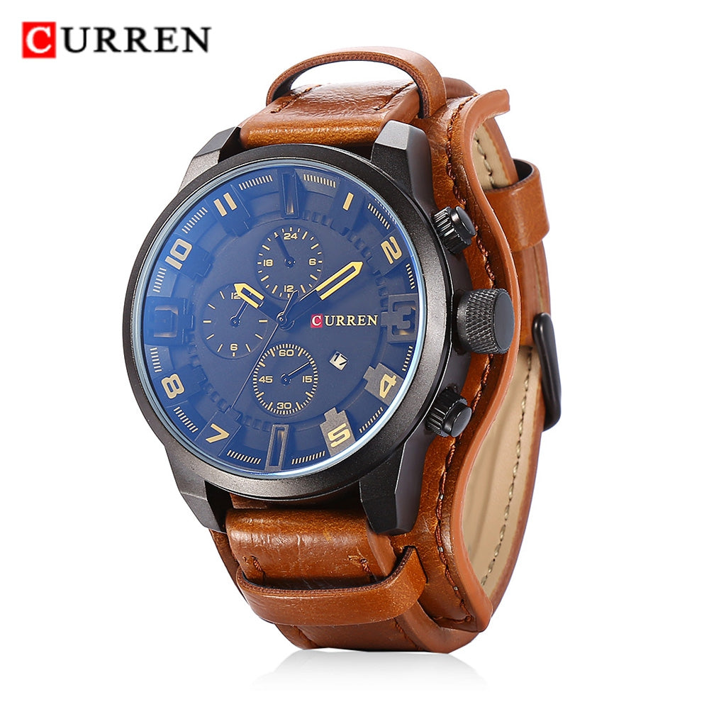 CURREN 8225 Casual Decorative Sub-dial Male Quartz Watch