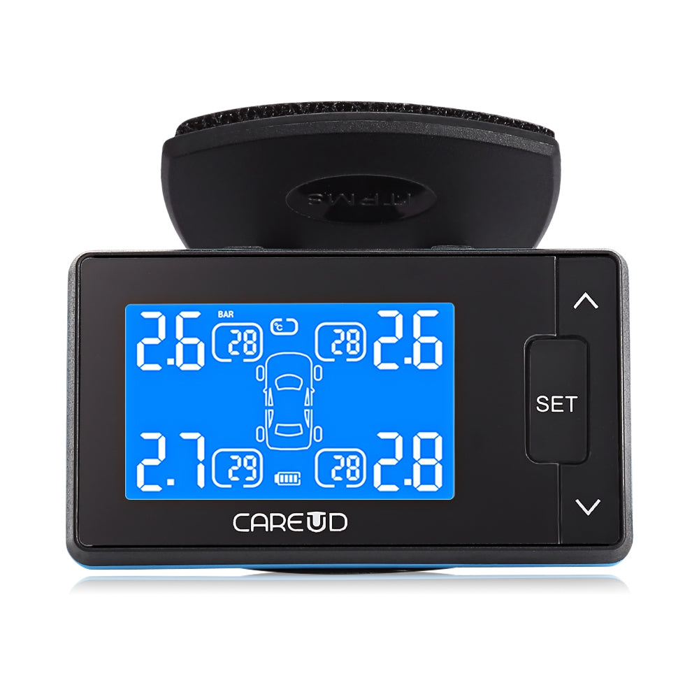 CAREUD U902 LCD Display Car Tire Pressure Monitoring System with Four Wireless External Sensor