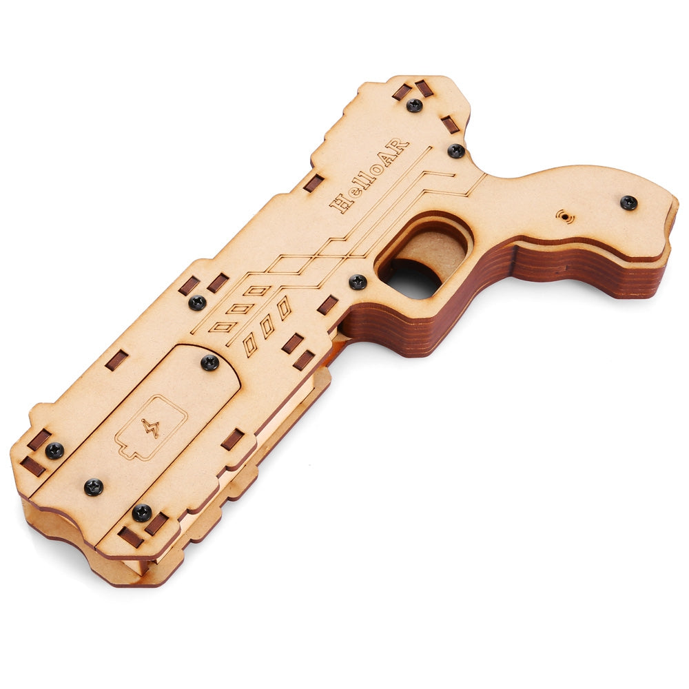 Bluetooth 4.0 AR Pine Wood Gun for Augmented Reality 3D Games