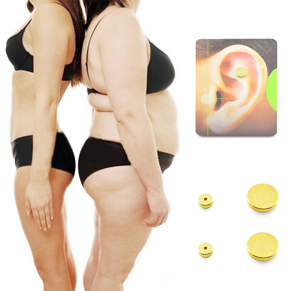 1 Pair Acupoints Massage Magnet Slimming Stud Earrings