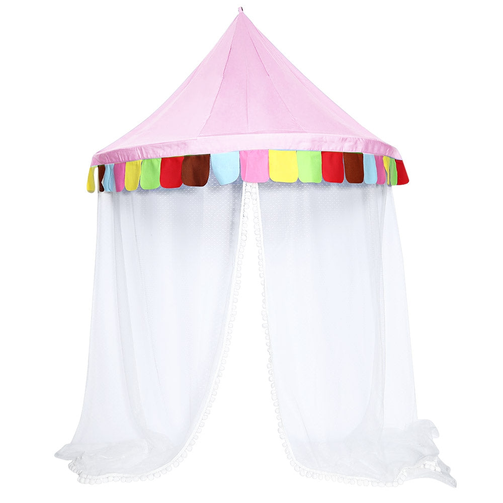 Bed Canopy Round Hoop Netting Children Play Tent