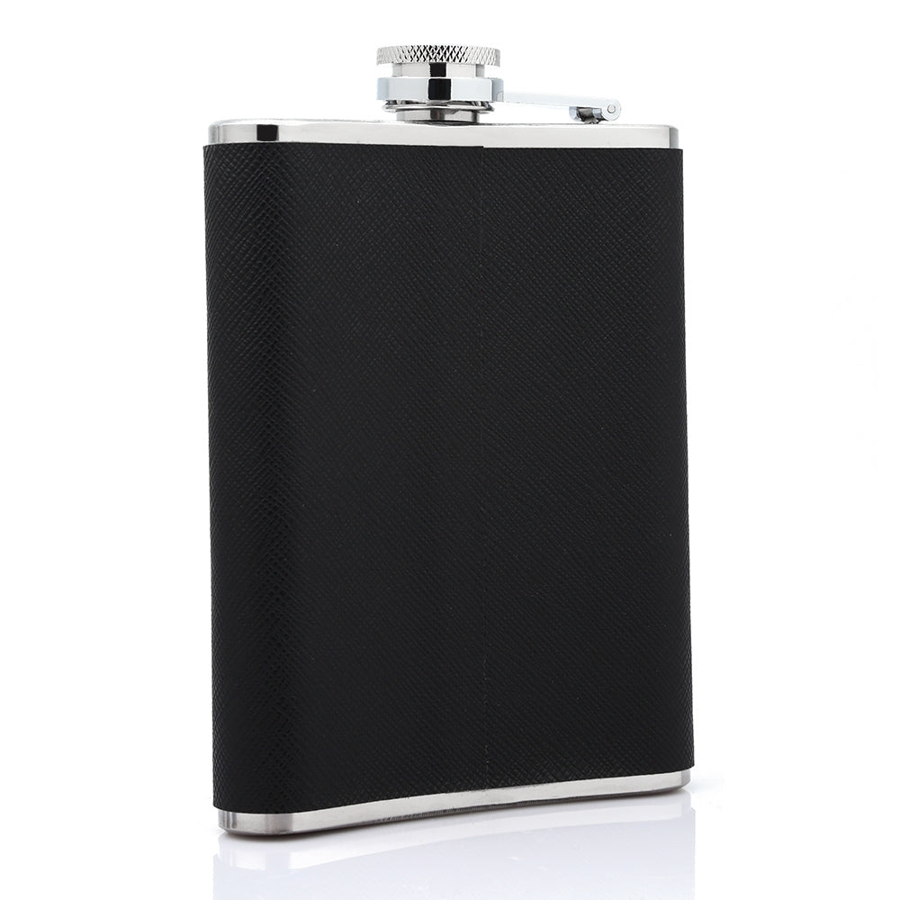7oz Portable Stainless Steel Hip Flask Flagon PU Leather Wine Pot