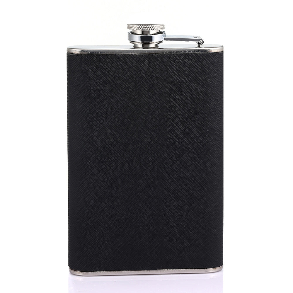 6oz Portable Dual-purpose Stainless Steel Flagon Cigarette Case