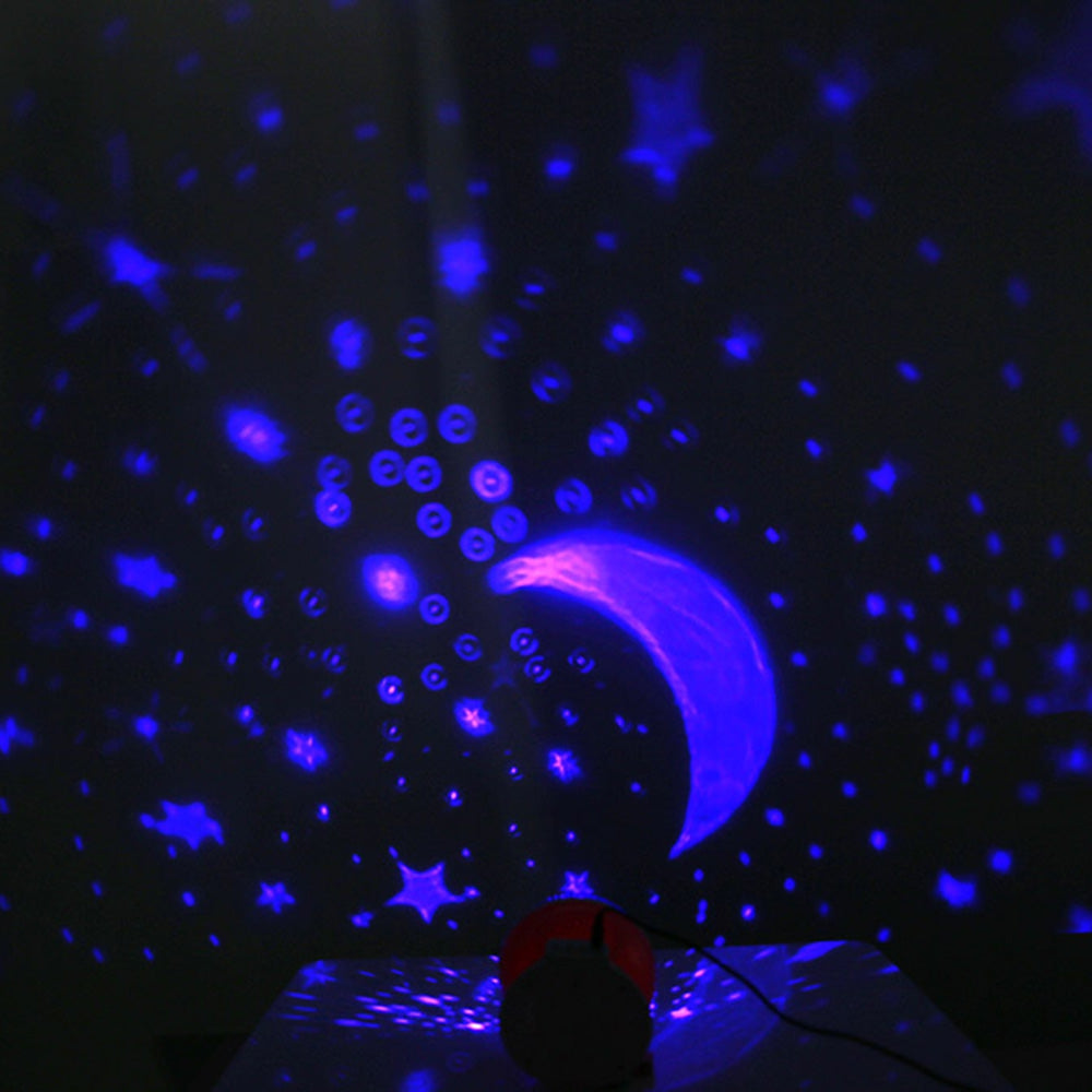 3 Modes LED Rotating Star Light Projection Lamp