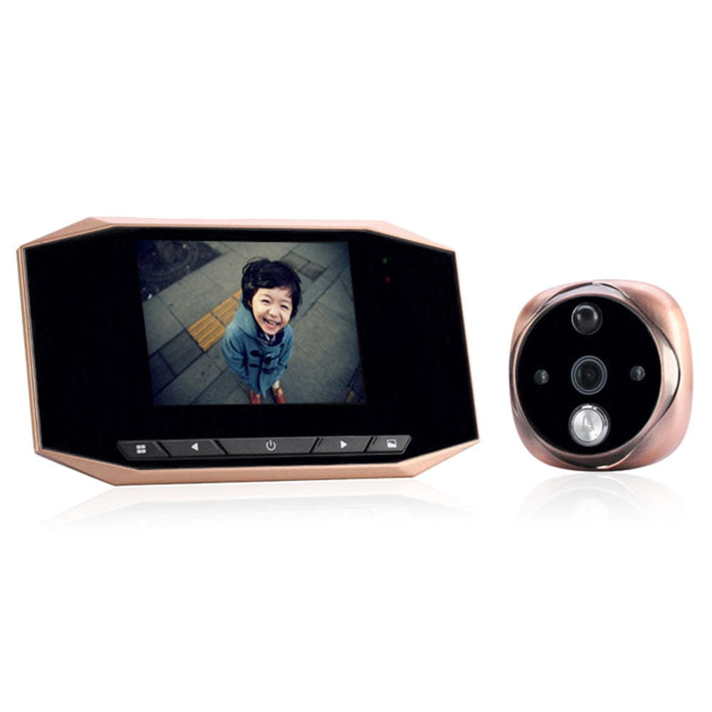 519 3.5 Inch High Definition Digital Peephole Viewer Door Bell with  Motion Detection